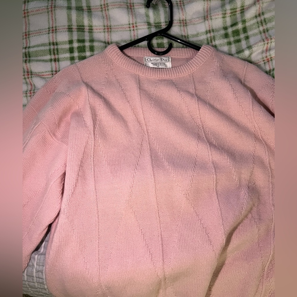 Christian Dior Pink Sweater sz. LG